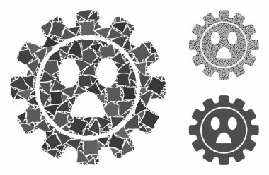 Vites merakı: Sert Ögelerin Gülen Kompozisyon Simgesi