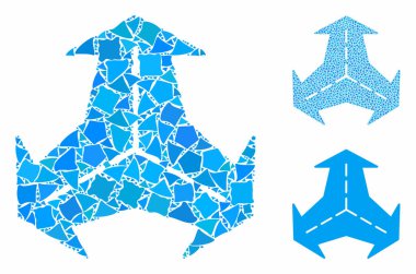 Kesişme yönleri Sert Parçaların Bileşimi Simgesi