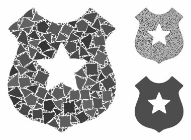 Polis kalkanı: Rugged Pieces Simgesi