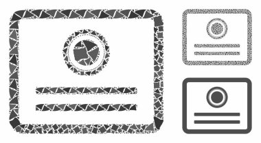 Joggly Parçalarının Diploma Mozaik Simgesi