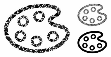 Renk paleti Tremulant Parçalarının Mozaik Simgesi