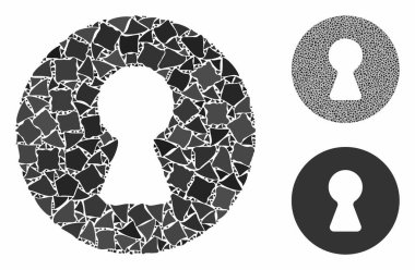 Joggly Parçalarının Mozaik Simgesi İçinde