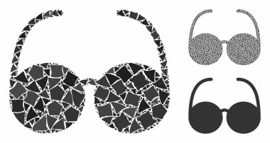 Çarpışan Parçaların Gözlük Bileşimi Simgesi