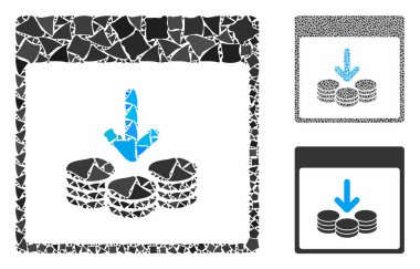 Bozuk paralar takvimi sayfasını getir Nükleer olmayan elementlerin Mozaik Simgesi