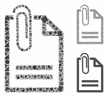 Eklenen Belge Engebeli Parçaların Mozaik Simgesi