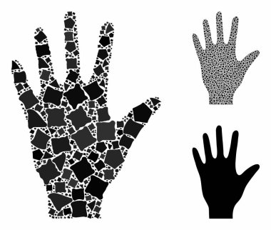 Engebeli Ögellerin El Bileşimi Simgesi