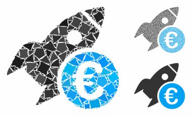 Euro başlangıç roketi Sert Elementlerin Mozaik Simgesi