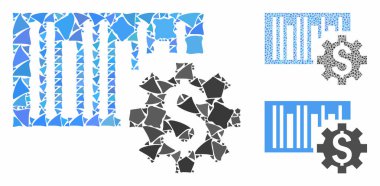 Ragged Ögelerinin Barkod Fiyat Kurulumu Bileşimi Simgesi