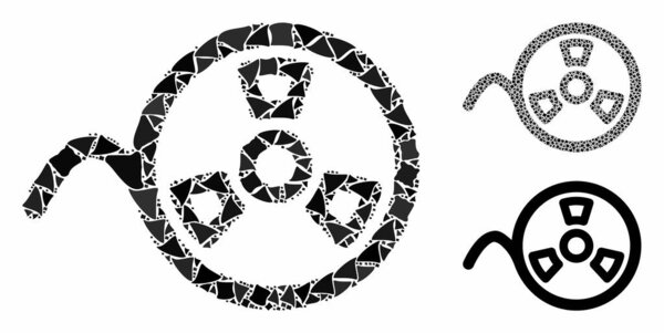 Ленточный рулон Мозаичной иконы неравномерных элементов
