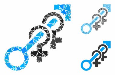 Çarpışan elementlerin Harem Bileşimi Simgesi