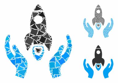 Uzay roket bakımı Ragged Elementlerin Mozaik Simgesini teslim etti