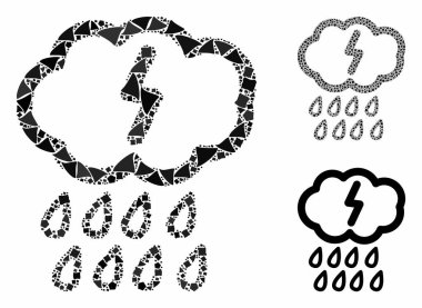 Fırtına Mozaik Humpy Elementlerinin Simgesi