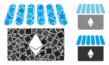 Düzensiz elementlerin Ethereum depolama Bileşimi Simgesi