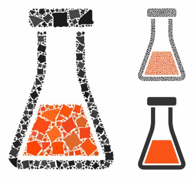 Yıpranmış Ögelerin Küçük Mozaik Simgesi