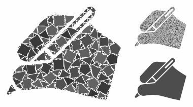 Tüberöz Ögelerin İmza El Kompozisyon Simgesi