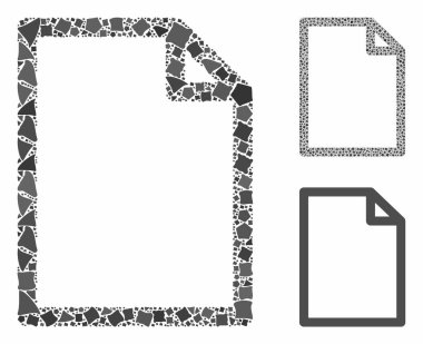 Yeni dosya Ragged Pieces Mozaik Simgesi