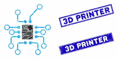 Elektronik Mozaik ve Tehlike Dikdörtgeni Mühürleri