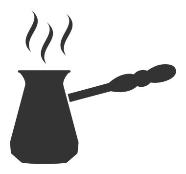 Düz Raster Türk Kahve Simgesi