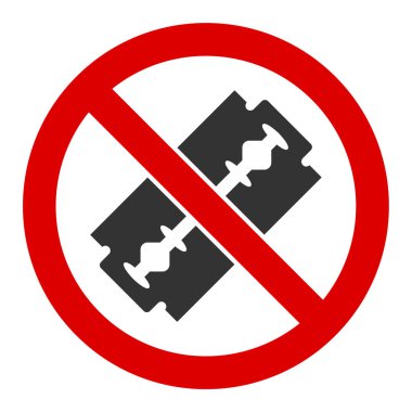 Düz Raster Ustura Bıçağı Simgesi Yok