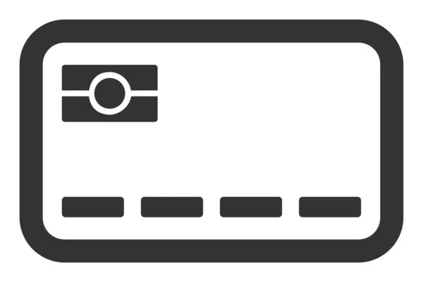 평면 래스터 은행 카드 아이콘 — 스톡 사진