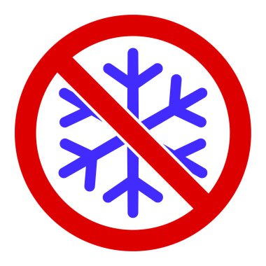 Düz Raster Kar Tanesi Yok Simgesi