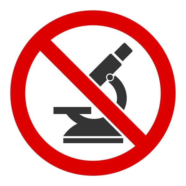 Lapos raszteres nincs mikroszkóp ikon — Stock Fotó
