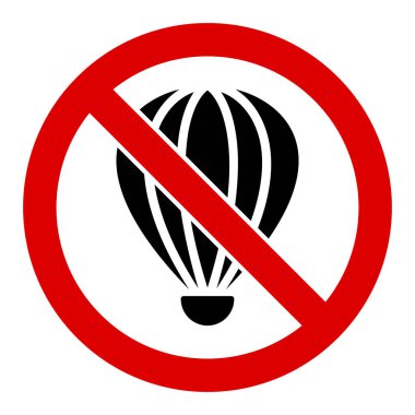 Düz Raster Hava Balonu Simgesi Yok