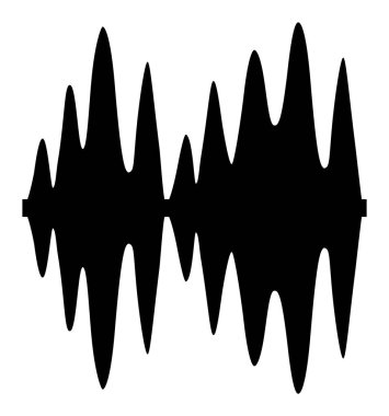 Düz Raster Ses Sinyali Simgesi