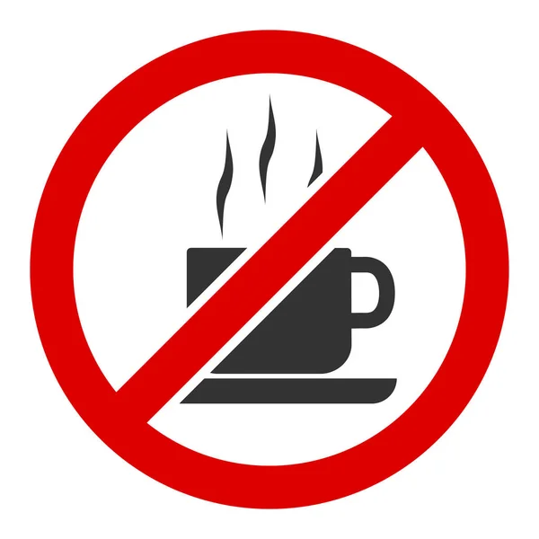 Lapos Raster Stop kávé ikon — Stock Fotó
