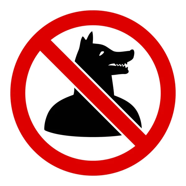 Flat Raster No Dog Man Icon — Stock Photo, Image