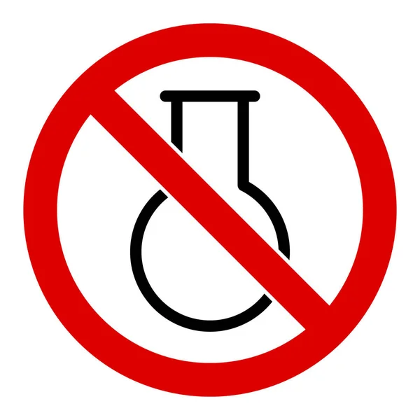 Lapos raszteres No Chemical Glass ikon — Stock Fotó
