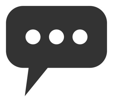 Düz Raster Görüş Bulutu Simgesi