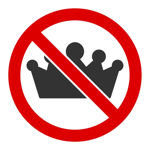 Platte raster geen monarchie icoon — Stockfoto