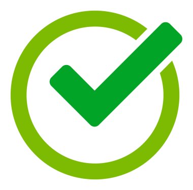 Düz Raster Geçerlilik Simgesi