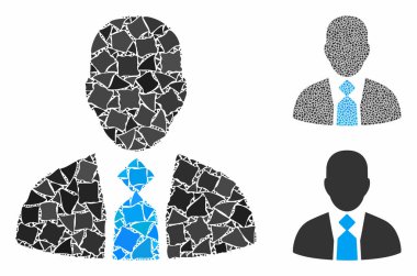 Eşitsiz Parçaların Patron Mozaik Simgesi