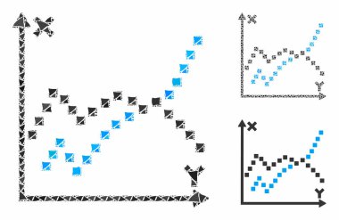 Fonksiyonlar tüberöz Parçalar Mozaik Simgesi grafiği