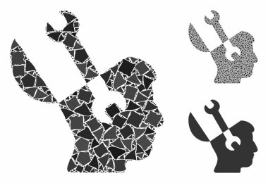 Zihin anahtarı araçları Titrek Parçaların Bileşimi Simgesi