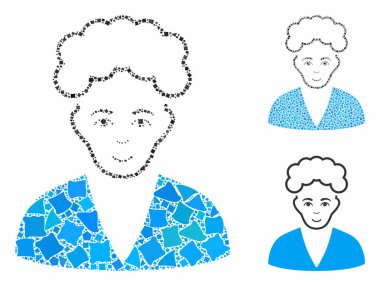 Sarışın çocuk Humpy Pieces 'ın Kompozisyon Simgesi