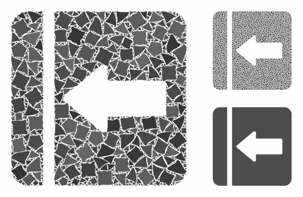 Dölj menyn till vänster Mosaik ikonen av Joggly bitar — Stock vektor
