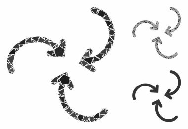 Girdap döndürme okları Eşitsiz Öğelerin Bileşimi Simgesi