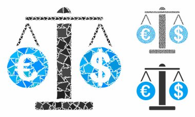 Yıpranmış Ögelerin Euro ve Dolar Ölçekleri Bileşimi Simgesi