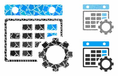 Takvim Yapılandırma Tüberöz Parçalarının Bileşimi Simgesi