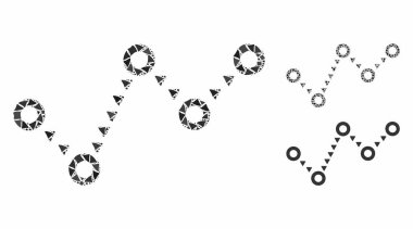 Noktalı Mozaik Raggy Pieces Simgesi