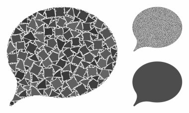 İpucu balonu Eşitsiz Parçaların Bileşimi Simgesi