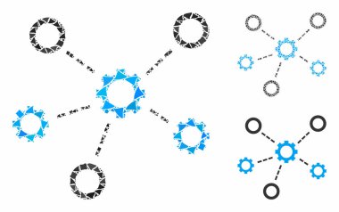 Hizmet İlişkileri Humpy Elementlerinin Mozaik Simgesi