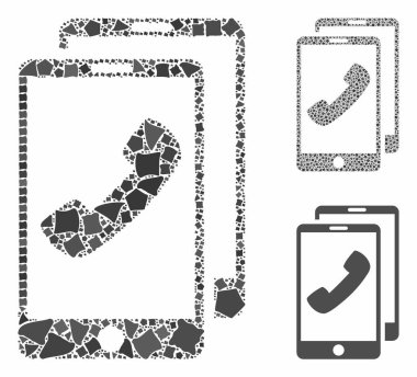 Cep telefonları Humpy Elementlerinin Mozaik Simgesi