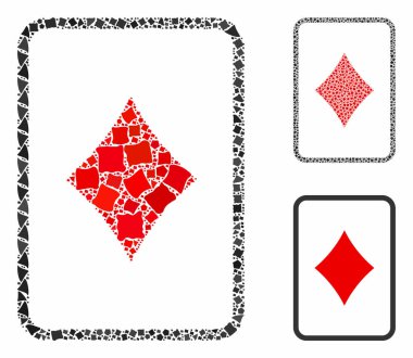 Elmaslar kumar kartı Humpy Pieces 'ın kompozisyon ikonu