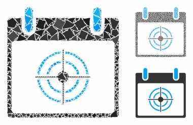 Bullseye takvim günü Ragged Pieces 'ın Kompozisyon Simgesi