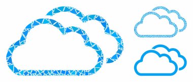 Contour bulutları Tremulant Parçalarının Mozaik Simgesi