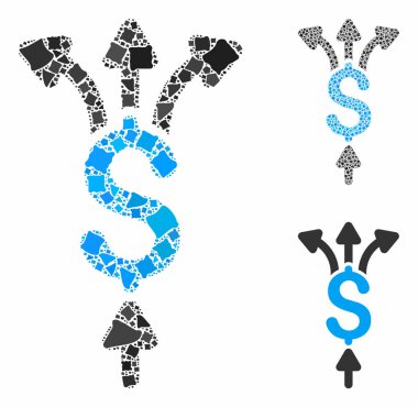 Ödemeleri Eşitsiz Ögelerin Mozaik Simgesini Böl